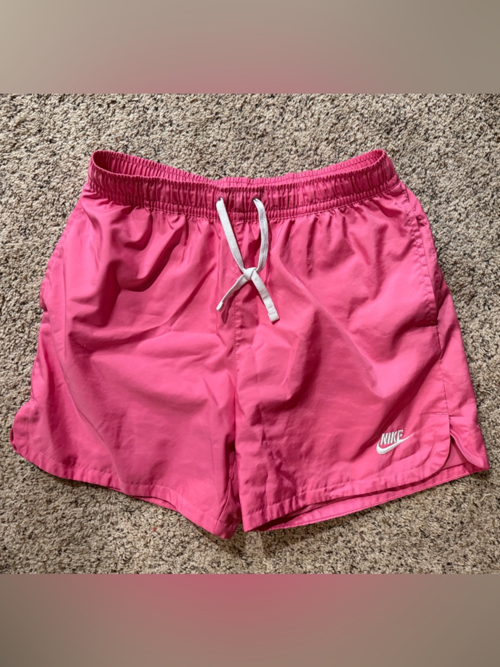 Nike Hot Pink men’s Athletic Shorts with Drawstring